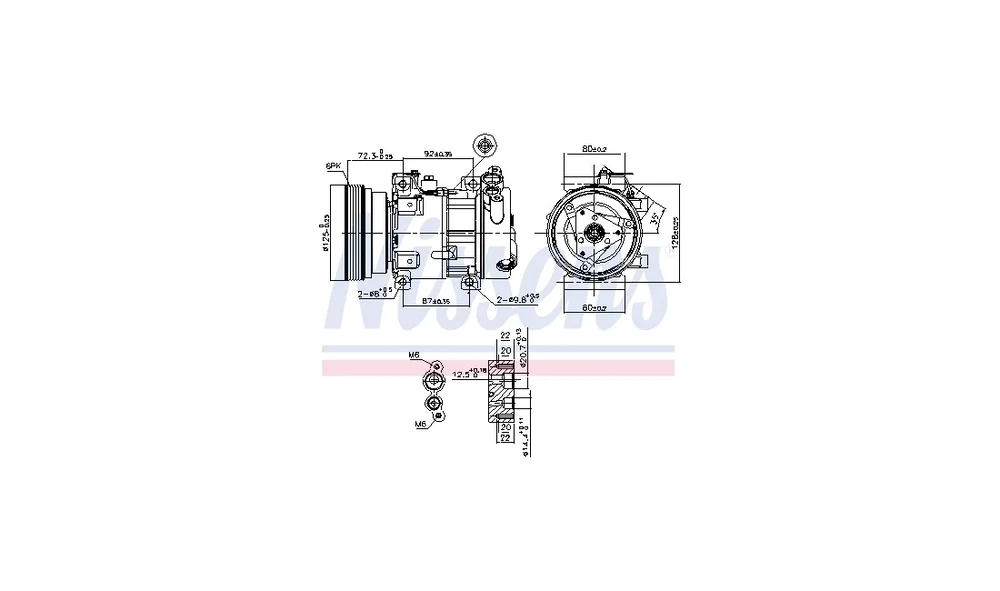 Kompressor, Klimaanlegg 89148 ** FIRST F v:8960161