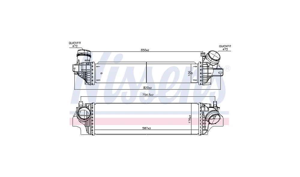 Intercooler – 96103 – (Nissens) v:4429688 Intercooler – 96103 – (Nissens) v:4429688