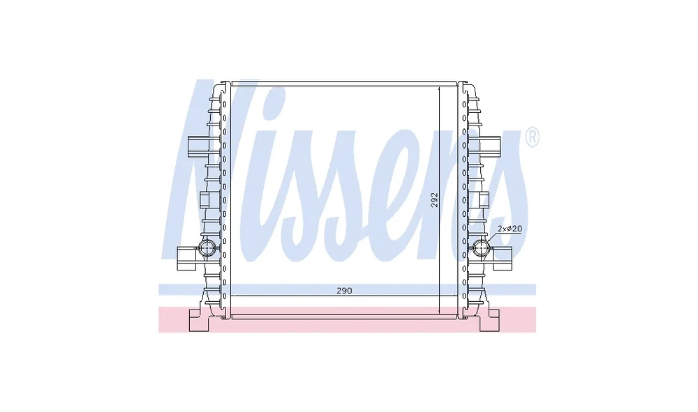 Radiator, Motorkjøling 60358 (Nissens) v:7627411
