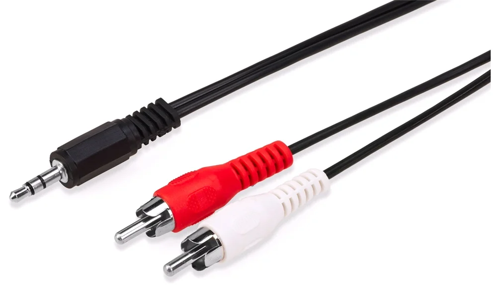 Minijack til RCA (AUX) kabel, 0,5 m v:7163025