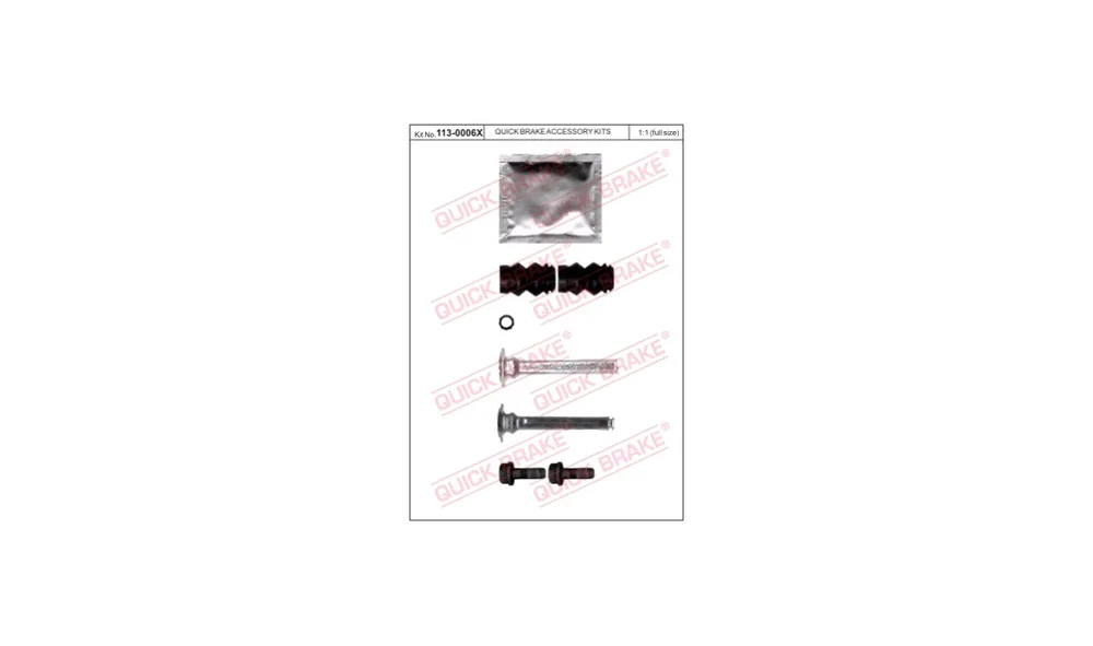 Føringshylsesett, Bremsecaliper 113-0006 v:7001154 Føringshylsesett, Bremsecaliper 113-0006 v:7001154