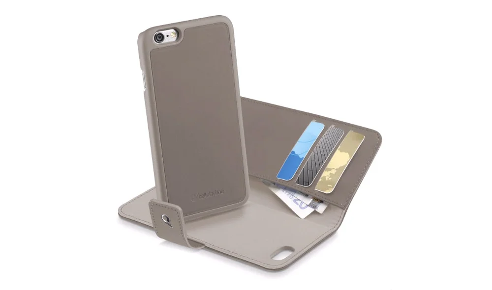 Lommebokholder Iphone 6 Grå v:9377279