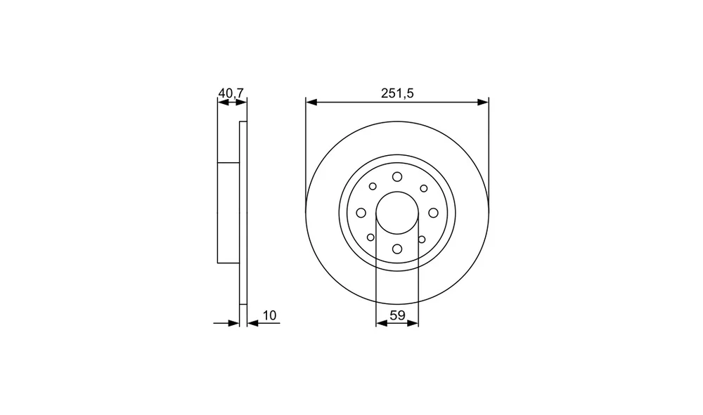 Bremseskive – 0 986 479 C83 – (BOSCH) v:5895921 Bremseskive – 0 986 479 C83 – (BOSCH) v:5895921