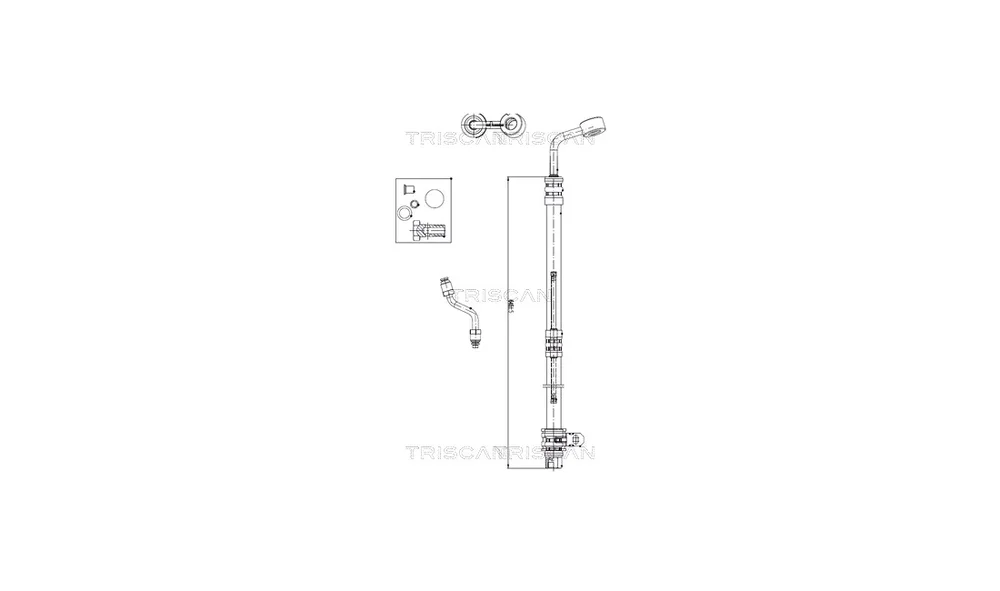 Hydraulikkslange, styring 8516 43006 (Tr v:8139350 Hydraulikkslange, styring 8516 43006 (Tr v:8139350