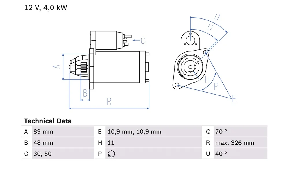 Starter – 0 986 025 790 – (BOSCH) v:8903962