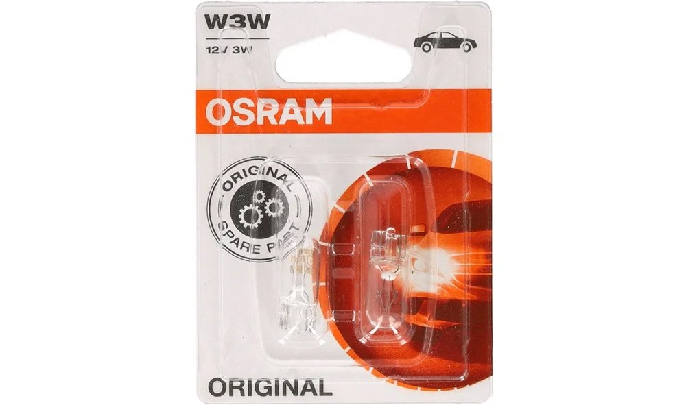 Pære 12V W3W W2,1x9,5d Osram 2821 v:4345436