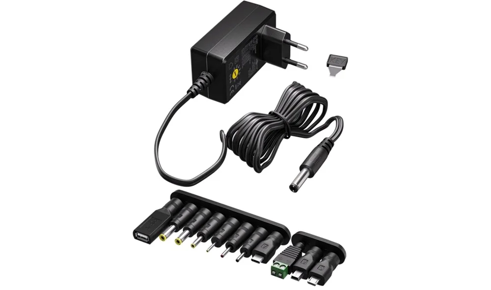 Universal strømadapter 3-12V, 11 plugger v:4550055