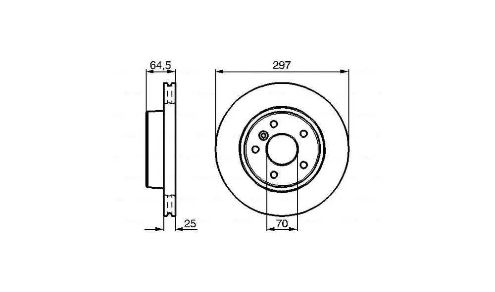 Bremseskive - 0 986 478 483 - (BOSCH) v:4529504