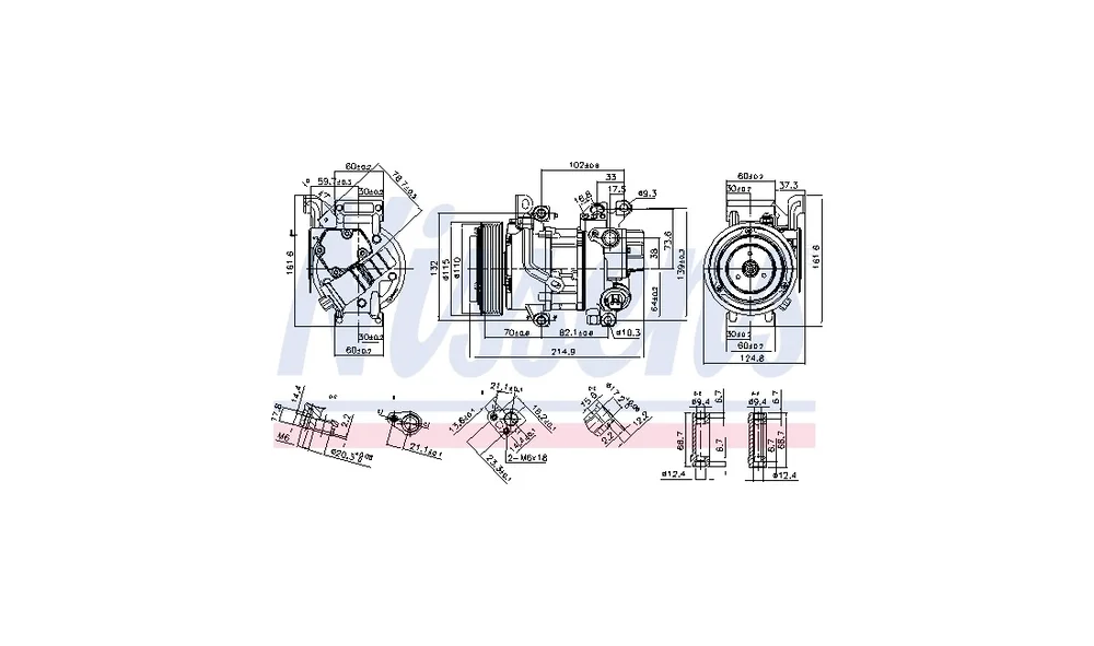 Kompressor, Klimaanlegg 89528 ** FIRST F v:1675580 Kompressor, Klimaanlegg 89528 ** FIRST F v:1675580