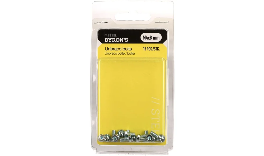 Unbraco bolte 4×8 mm – 15 stk v:2191689