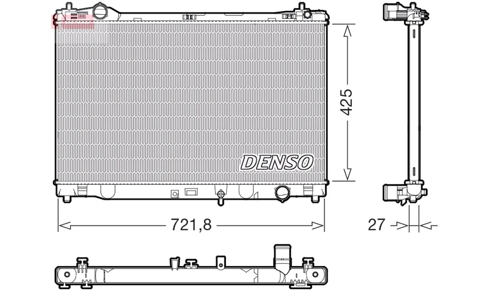 Radiator, Motorkjøling DRM50153 (DENSO) v:1122951