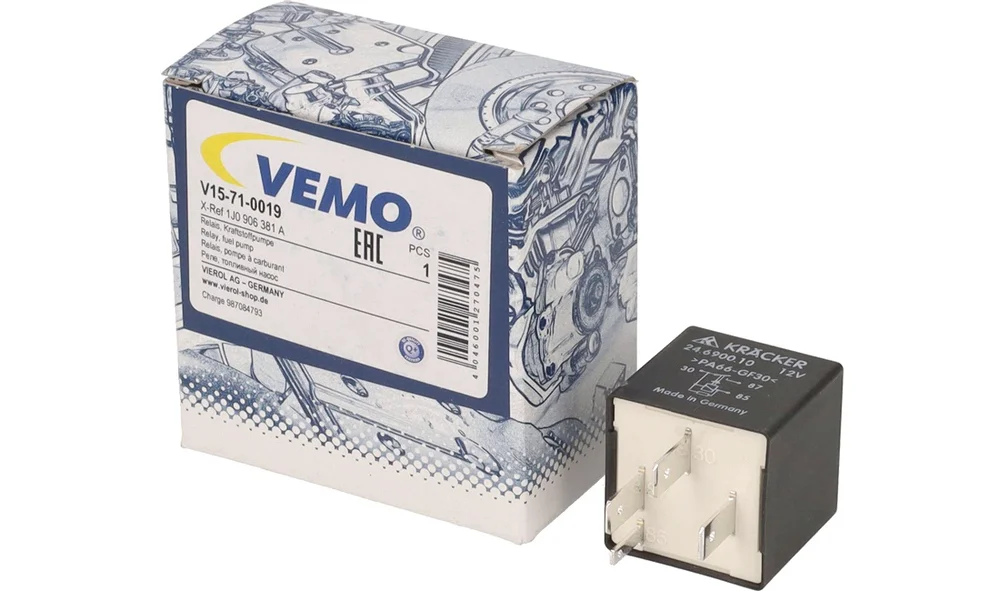 Relè, bensinpumpe – V15-71-0019 – (Vemo) v:6575896 Relè, bensinpumpe – V15-71-0019 – (Vemo) v:6575896