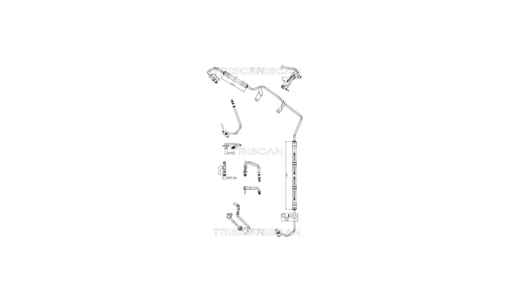 Hydraulikkslange, styring 8516 29060 (Tr v:9238075 Hydraulikkslange, styring 8516 29060 (Tr v:9238075