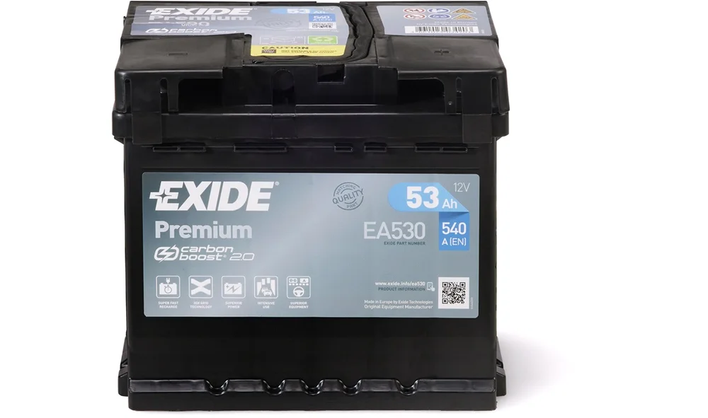Batteri – EA530 – PREMIUM * – (Exide) v:1421810 Batteri – EA530 – PREMIUM * – (Exide) v:1421810