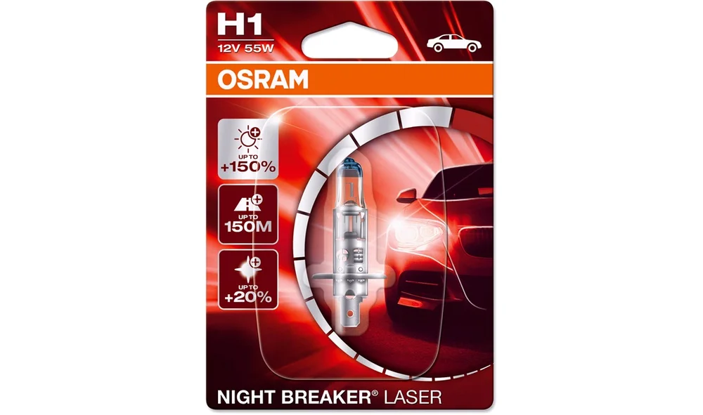 Night breaker pære Laser +150 H1 Osram v:527871