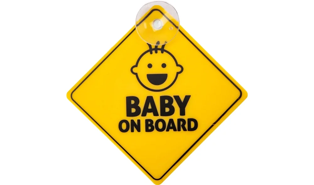 BABY ON BOARD skilt m sugekopp til rute v:5799597