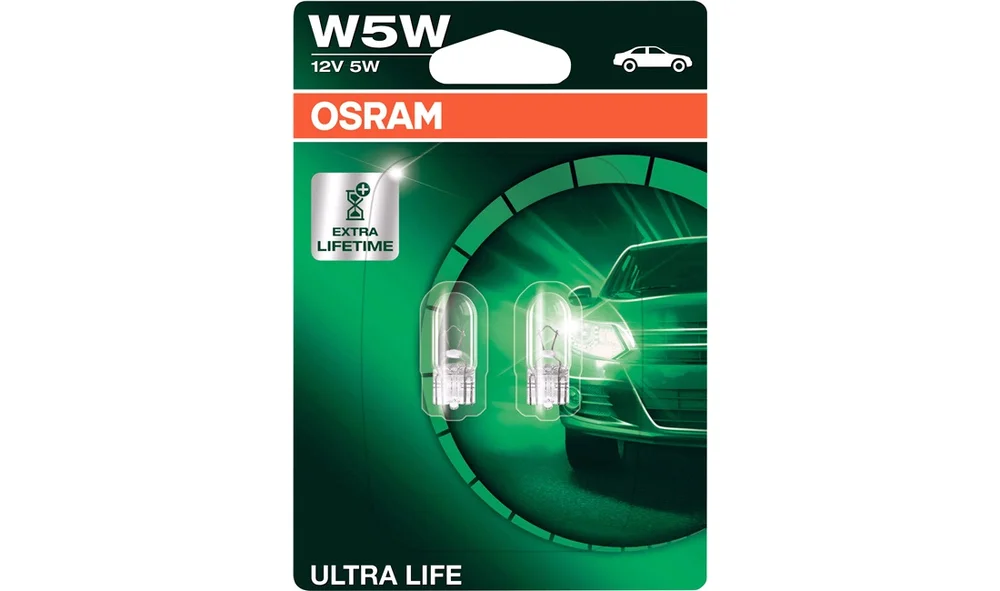 Pæresett 2 stk W5W 12V-5W 2825ULT OSRAM v:501568