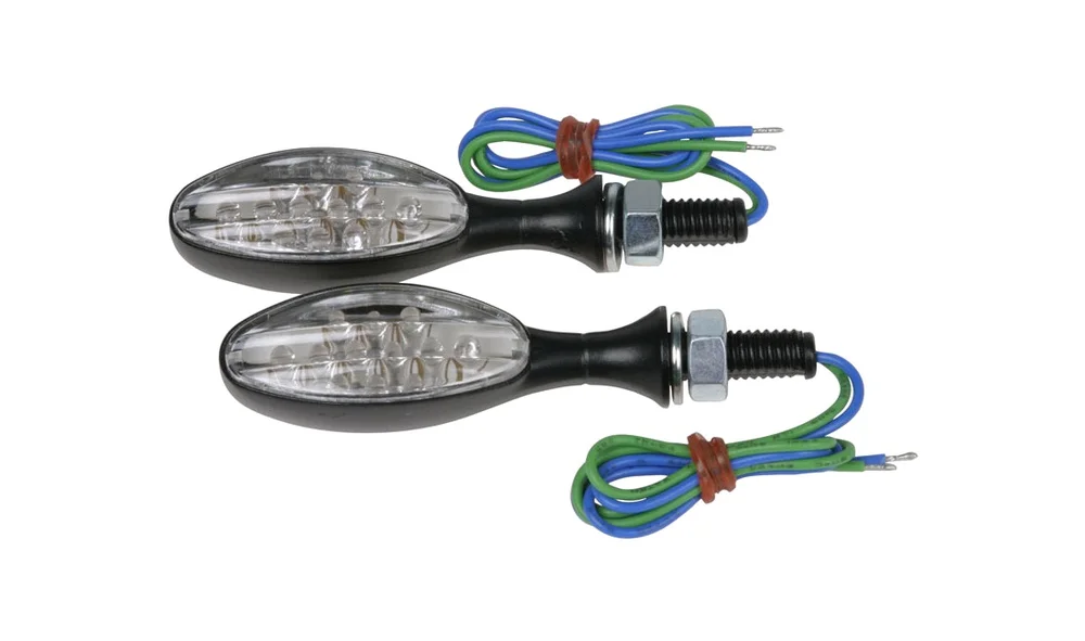 Blinklyssett finger LED sort orange lys v:2896451