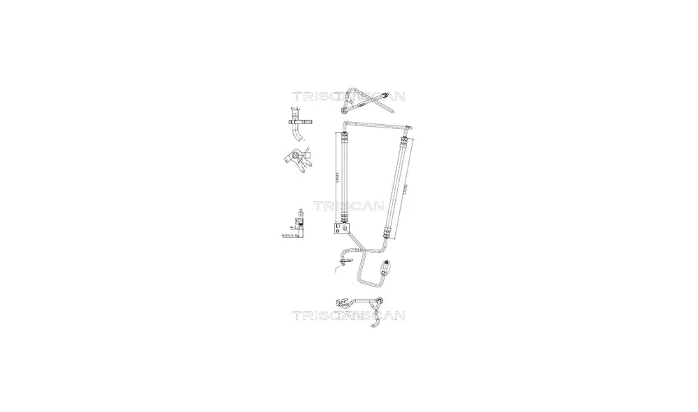 Hydraulikkslange, styring 8516 28006 (Tr v:5347204 Hydraulikkslange, styring 8516 28006 (Tr v:5347204