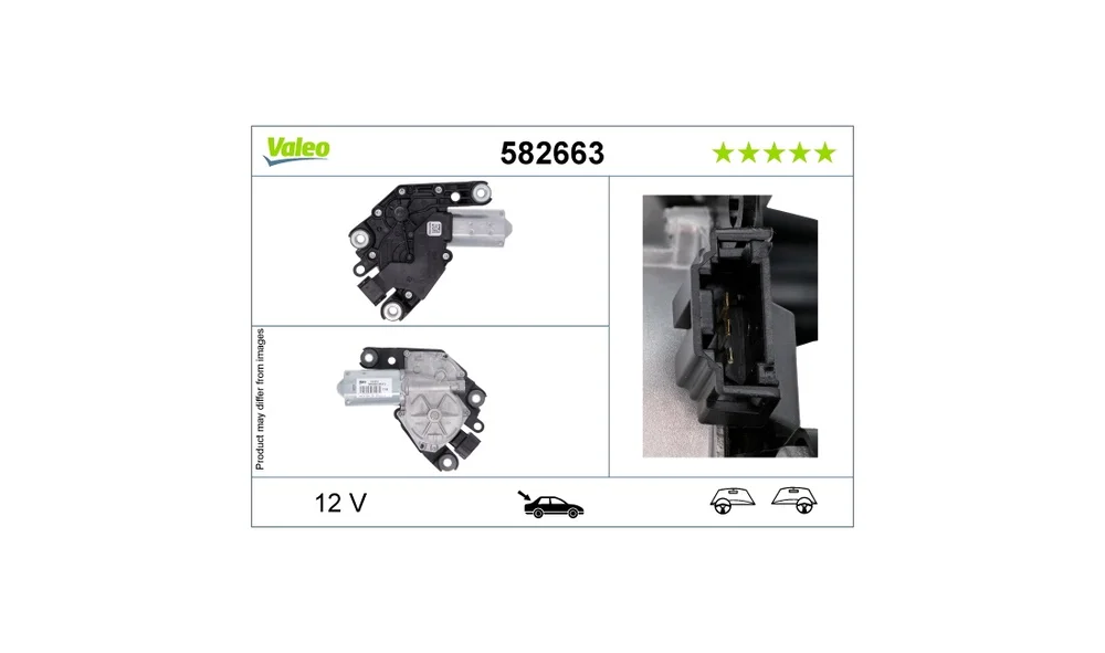 Vindusviskermotor - 582663 - (Valeo) v:2854835