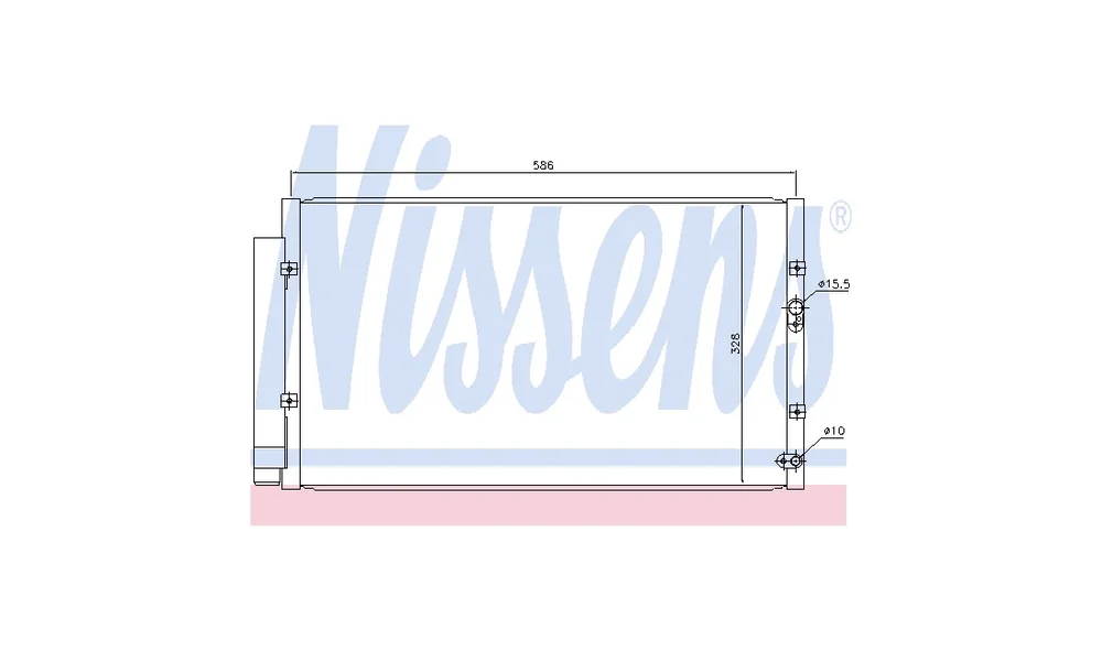 Kondensator, Klimaanlegg 940366 (Nissens v:8190585