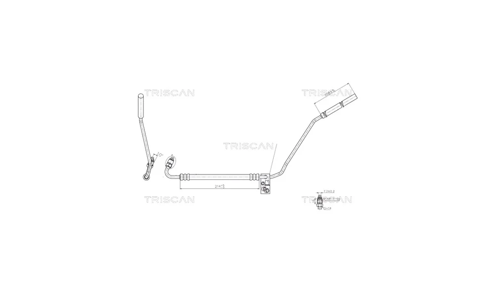 Hydraulikkslange, styring 8516 29022 (Tr v:1202681 Hydraulikkslange, styring 8516 29022 (Tr v:1202681