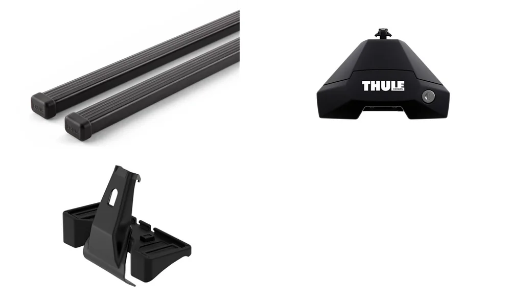 Tagbøjler, Thule SquareBar EVO Sort v:7018937 Tagbøjler, Thule SquareBar EVO Sort v:7018937