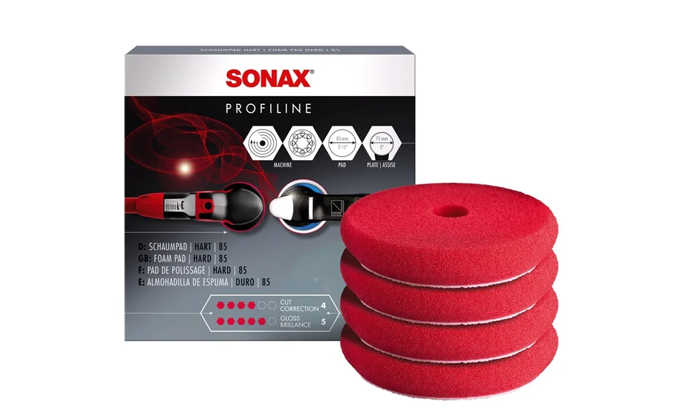 SONAX Profiline Poleringspute Rød 75mm v:8010588