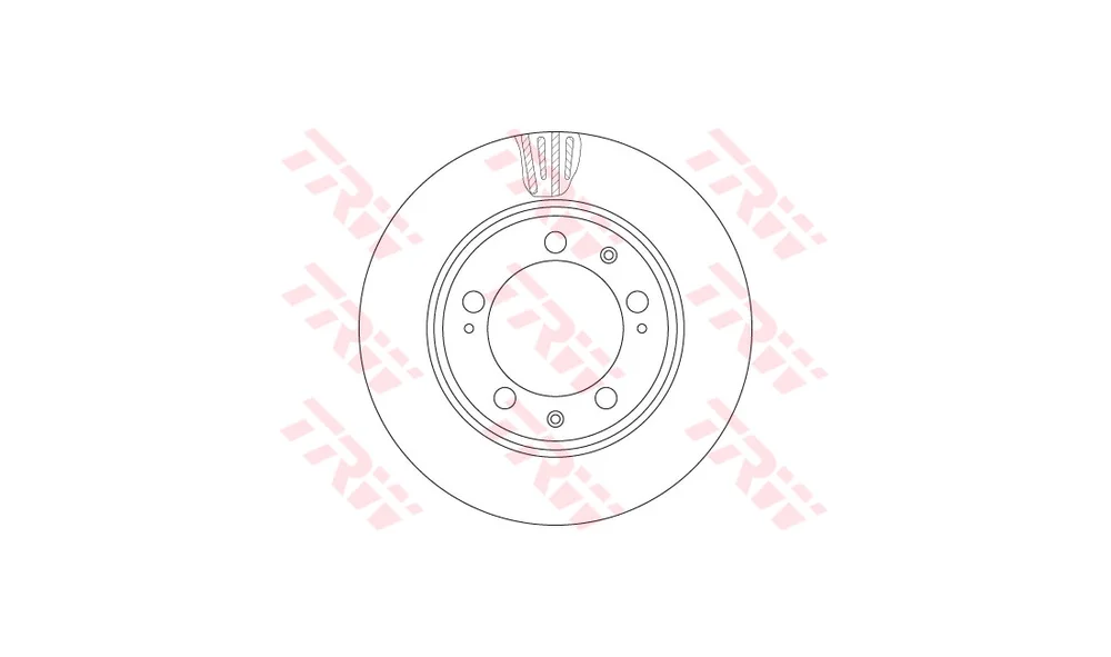 Bremseskive DF6484S TRW SINGLE (TRW) v:2529410