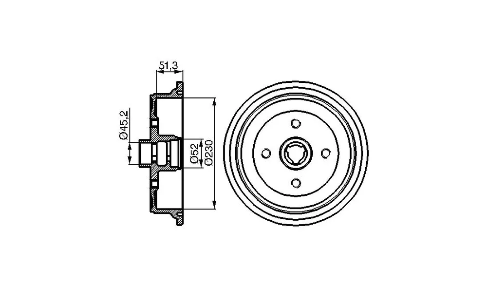 Bremsetrommel - 0 986 477 029 - (BOSCH) v:5488311