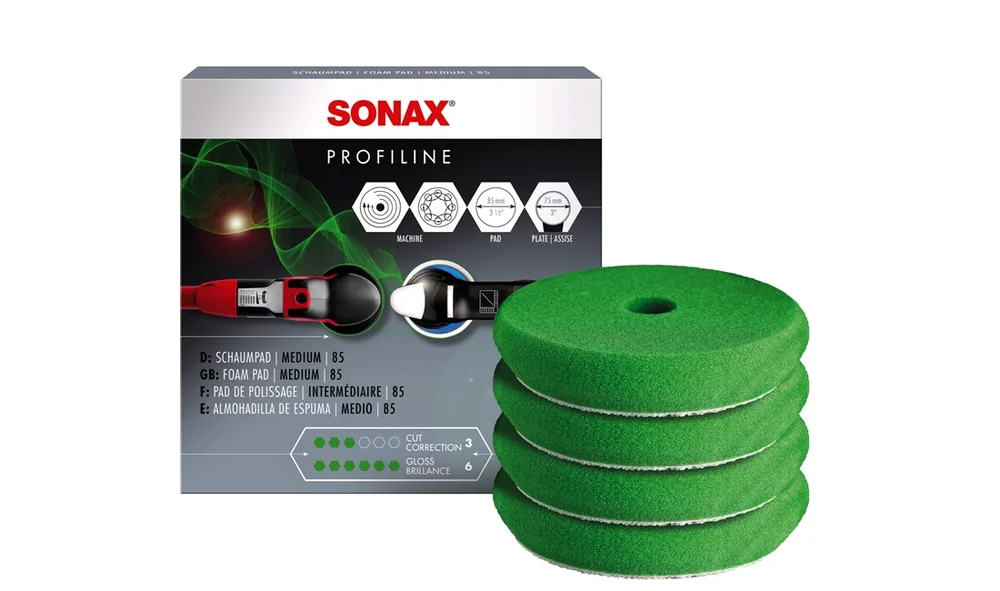 SONAX Profiline Poleringspute Grønn 75mm v:6289392 SONAX Profiline Poleringspute Grønn 75mm v:6289392
