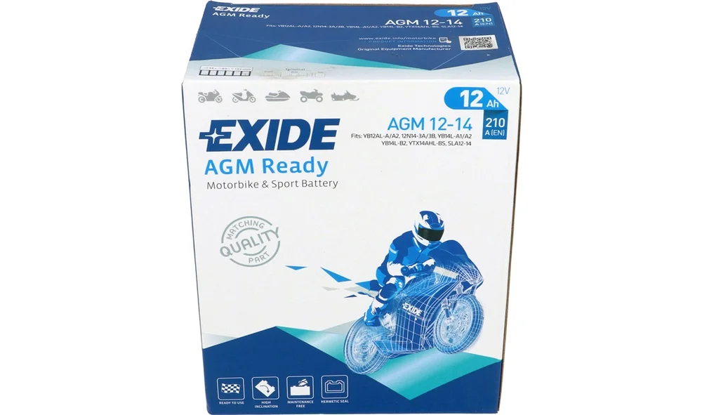 Batteri Exide 14Ah AGM, FZR600 90-95 v:8181970