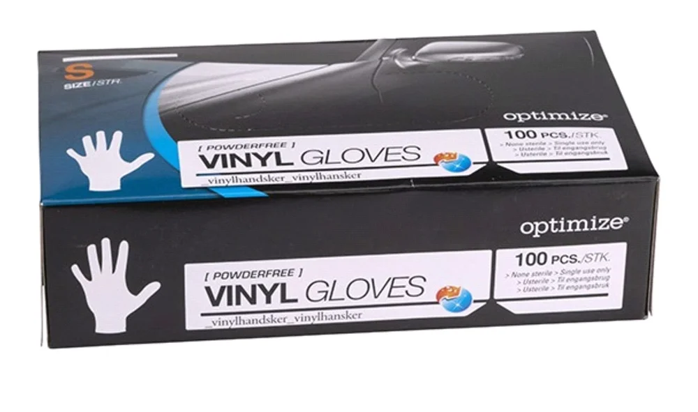 Engangshansker Vinyl PF 100 stk Str S v:7912420 Engangshansker Vinyl PF 100 stk Str S v:7912420
