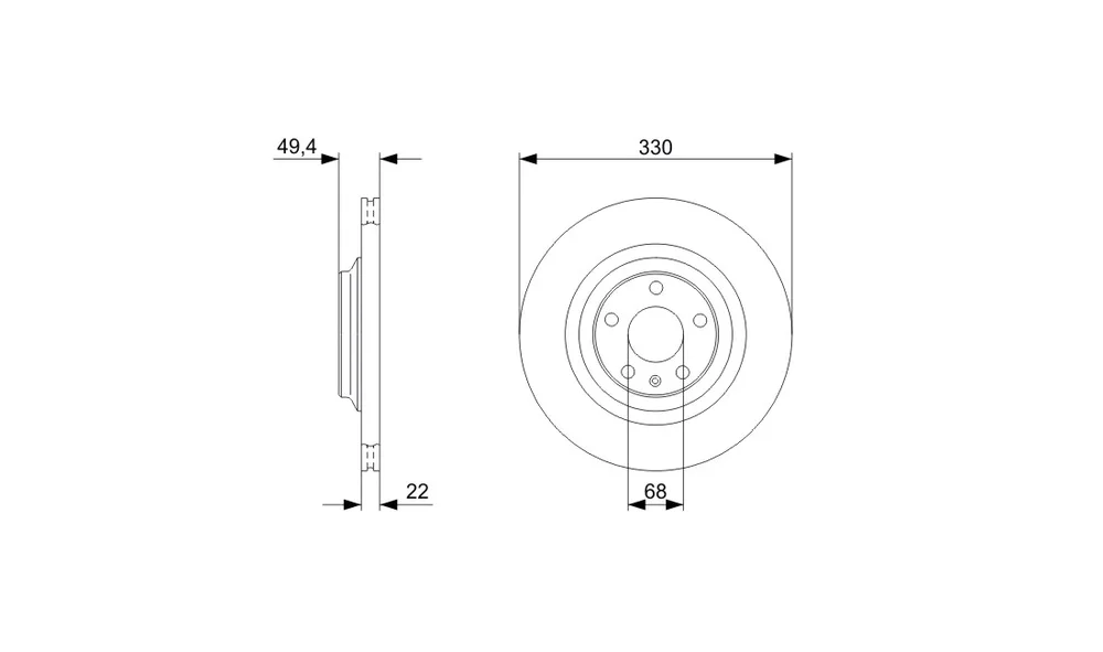 Bremseskive – 0 986 479 C64 – (BOSCH) v:7123232 Bremseskive – 0 986 479 C64 – (BOSCH) v:7123232