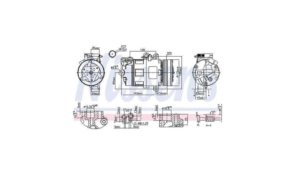 Kompressor, Klimaanlegg 89422 ** FIRST F v:8830001