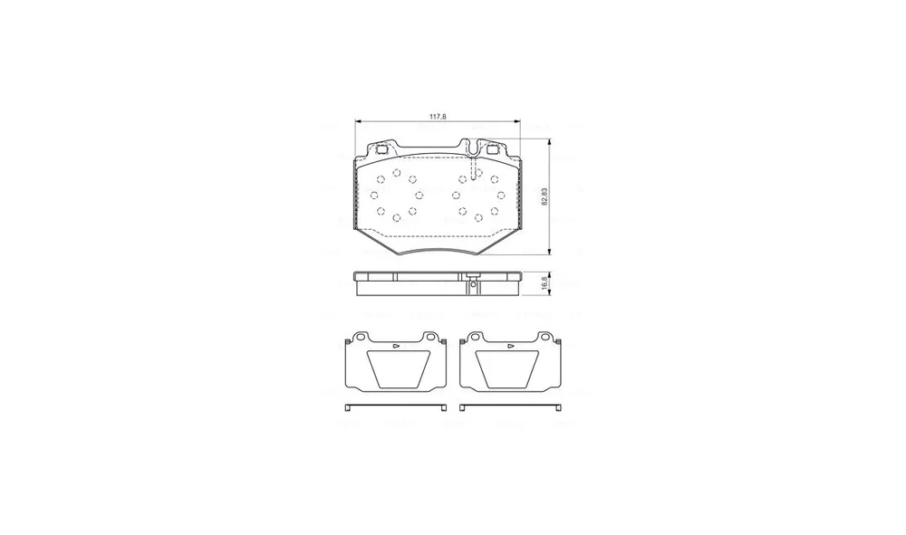 Bremsekloss Sett 0 986 494 352 (BOSCH) v:5683332