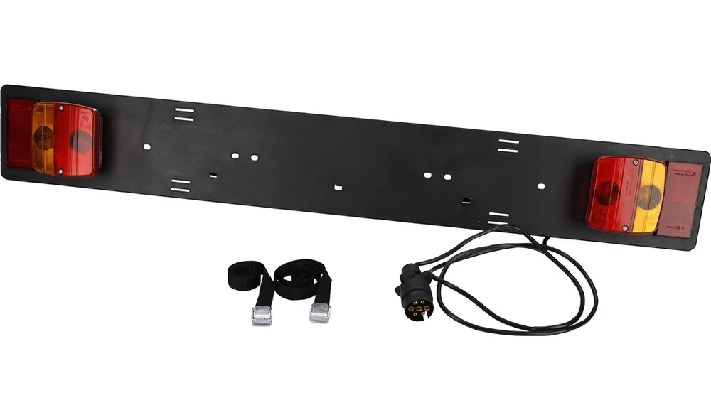 Skiltplate med lys, 7-polet v:7754119