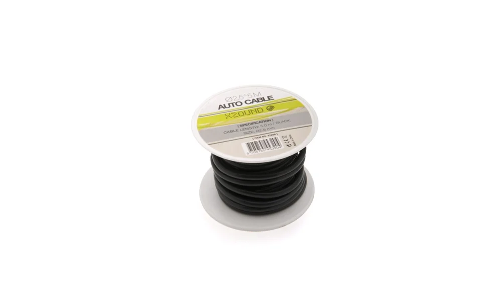 Bilkabel Ø2,5 mm, sort v:4604139 Bilkabel Ø2,5 mm, sort v:4604139