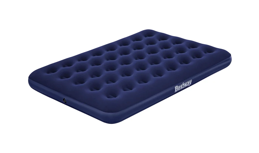 Luftmadrass dobbel velourtop blå Bestway v:5046945 Luftmadrass dobbel velourtop blå Bestway v:5046945