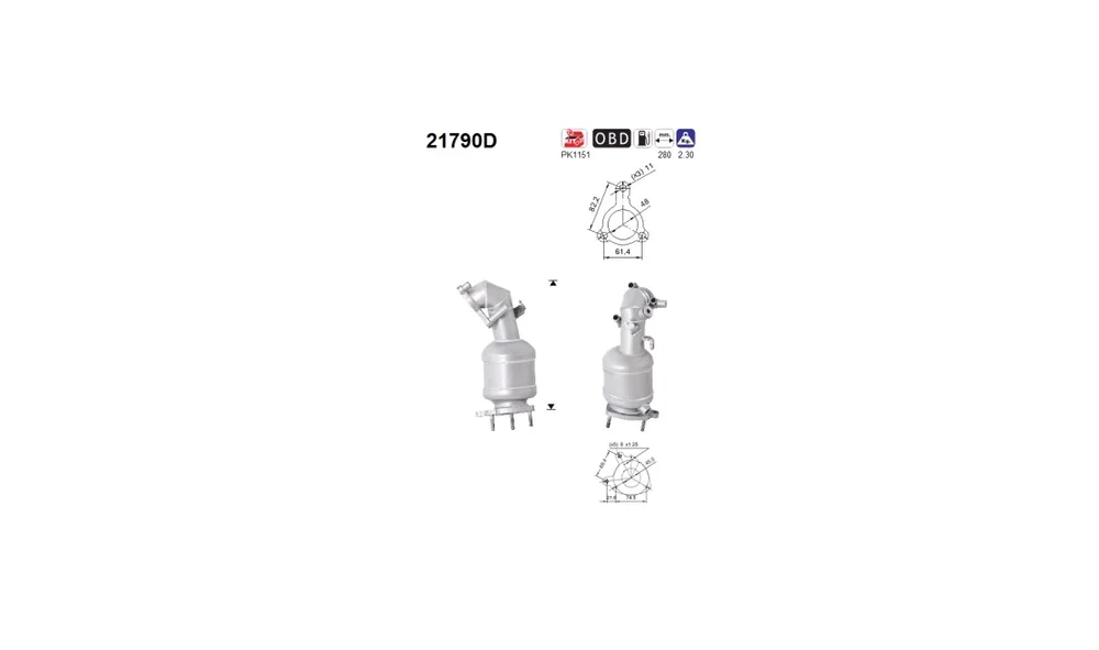 Katalysator – 21790D – (AS) v:3621532 Katalysator – 21790D – (AS) v:3621532